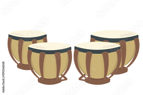 シンプルなティンパニのイラスト
