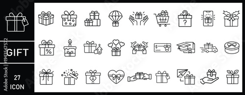 Set of vector banners with various business icons and symbols representing shopping, finance, web, internet, car, and computer concepts in a clean modern illustration design