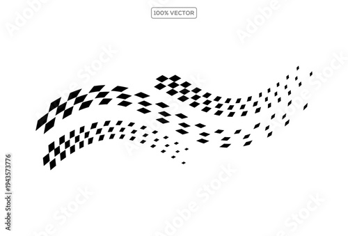 checkered racing flag vector illustration template design