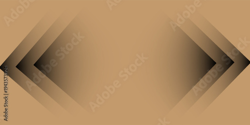 Modern abstract background featuring layered geometric corner shapes in warm brown and beige tones with smooth gradient effect. Minimal and elegant design with copy space, suitable for business 