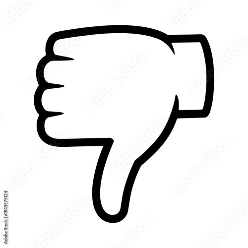 Thumbs Down Dislike Rejection Sign
