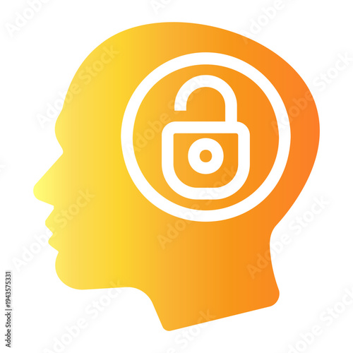 critical thinking Gradient icon