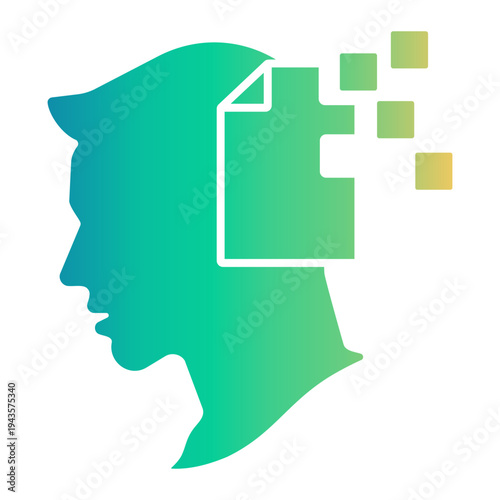 critical thinking Gradient icon