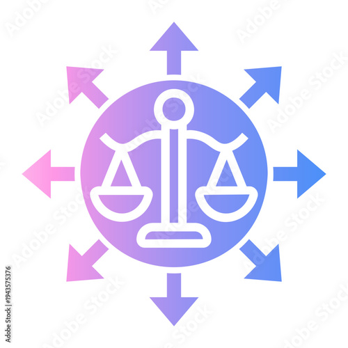 critical thinking Gradient icon