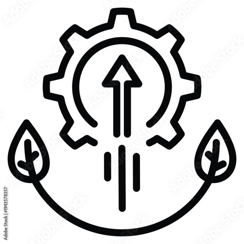 Competitive Environment Icon Line Vector Illustration