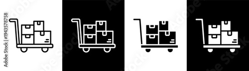 feight white icon set design