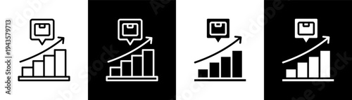 demand white icon set design