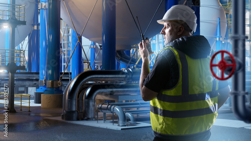 Industrial plant operations...