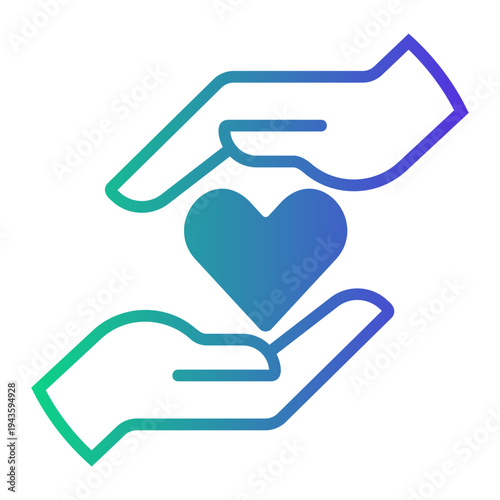 loyalty Line Gradient Icon