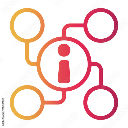 loyalty Line Gradient Icon