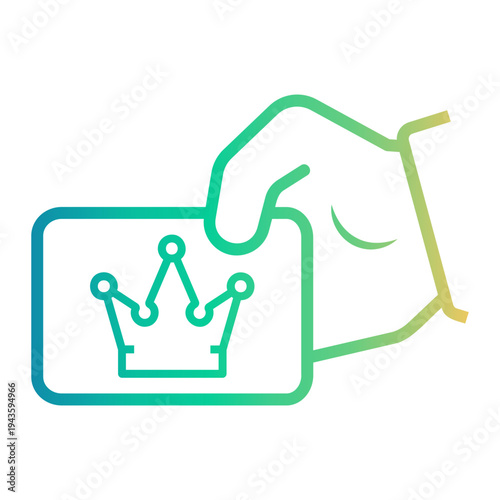 loyalty Line Gradient Icon