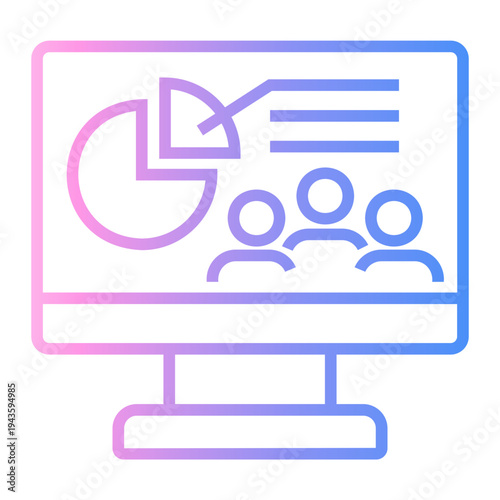 loyalty Line Gradient Icon