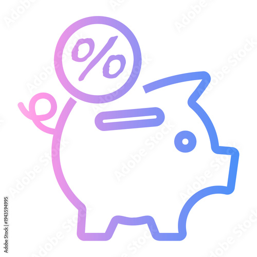 loyalty Line Gradient Icon