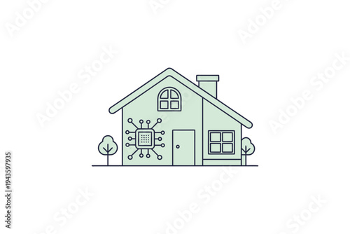 smart home ai hub icon