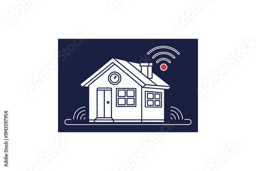 smart home thermostat circle icon