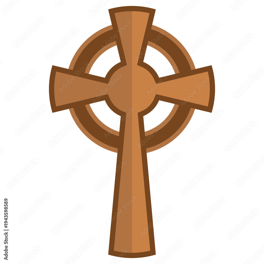 Obraz premium Traditional celtic cross symbol illustration
