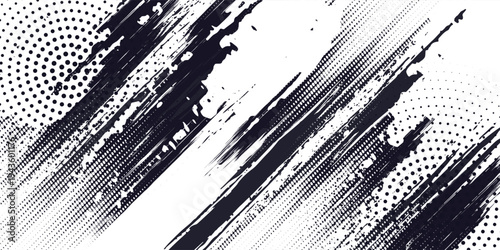 Tire tracks background for rally, drift, motocross, off-road and other auto and motorsport. Black tire marks on a white background with a worn effect and splashes of dirt. Vector isolated texture