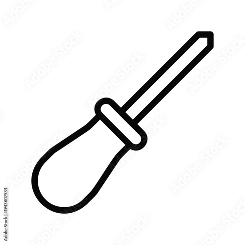 Pipette Laboratory Equipment Science Tool. Single Line Icon.