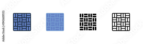 metamaterial icon. outline glyph flat filled line style
