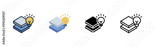 material innovation icon. outline glyph flat filled line style