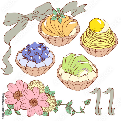 季節の花とスイーツ（11月）