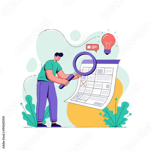 Woman interacting with modern app interface on large screen device