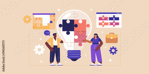 Collaborative brainstorming session with a focus on innovative ideas and solutions