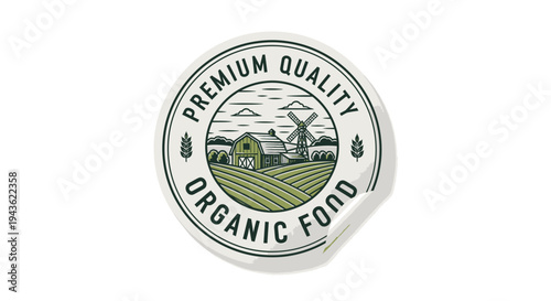 Premium Quality Organic Food Logo Design.