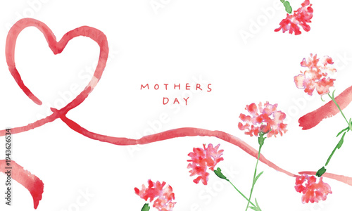水彩画。水彩タッチのカーネーションベクターイラスト。母の日のカーネーション背景フレーム。
Watercolor painting. Watercolor carnation vector illustration. Mother's Day carnation background frame