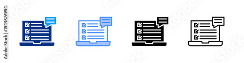 Advice Multiple Style Icon Set Vector 