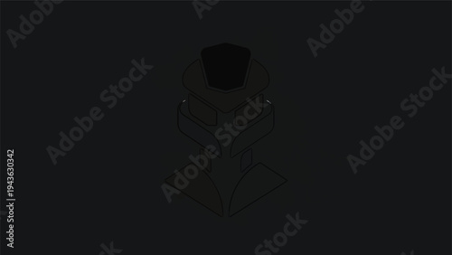 Silhouette of a person standing against a dark background.