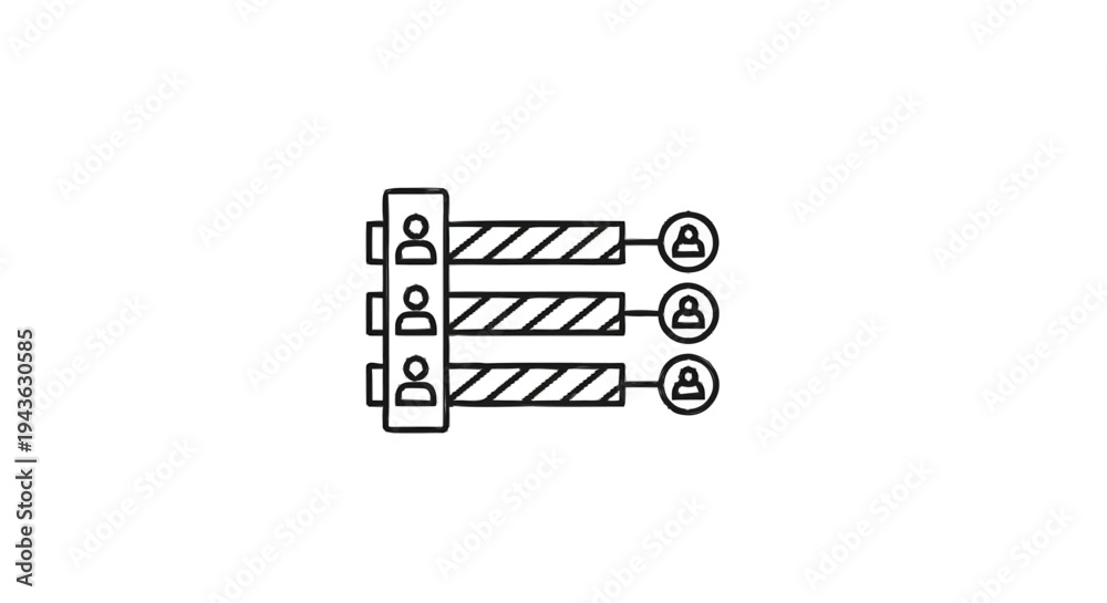 Obraz premium Simple Bar Chart Representing Data Analysis and Performance Metrics.