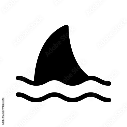 Shark Icon Vector Symbol Design Illustration
