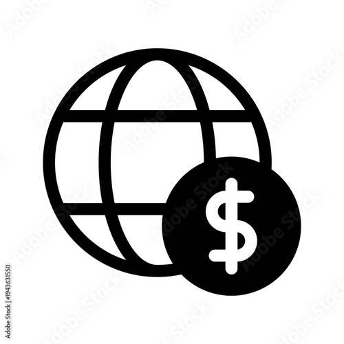 Global Network Icon Vector Symbol Design Illustration