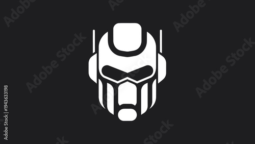 Stylized Ant Man Helmet Icon Vector Art.