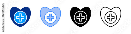 Wallpaper Mural Health Multiple Style Icon Set Vector  Torontodigital.ca