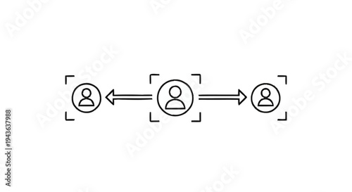 Social Distancing Concept Represented by People Icons.