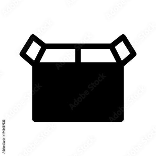 Carton Box Icon Vector Symbol Design Illustration