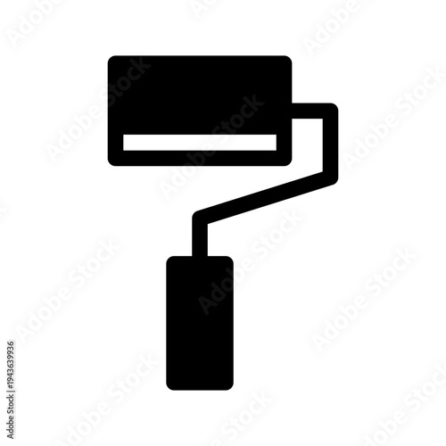 Paint Roller Icon Vector Symbol Design Illustration