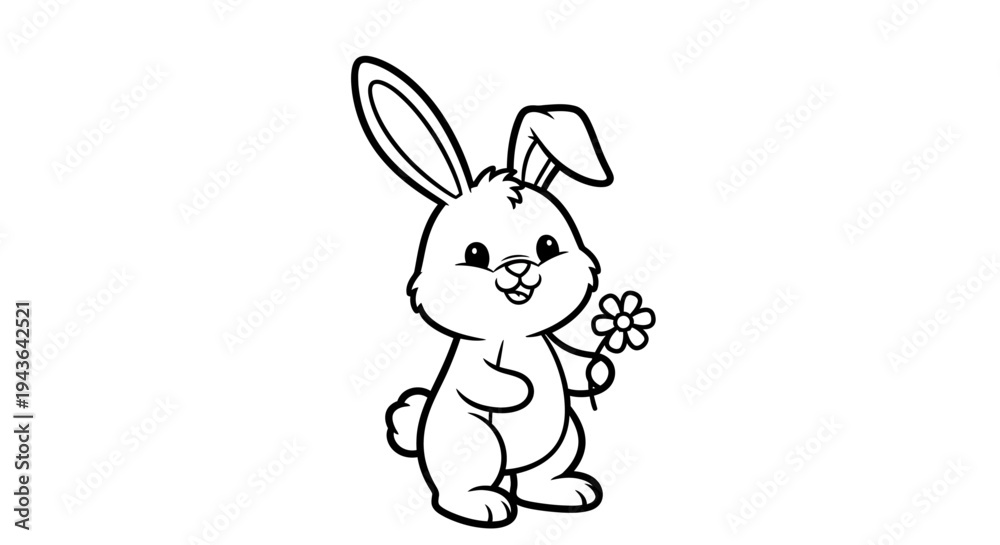 Obraz premium Fluffy Bunny Vector