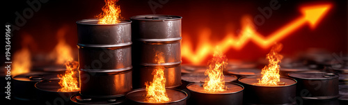 Fiery barrels and upward tr...