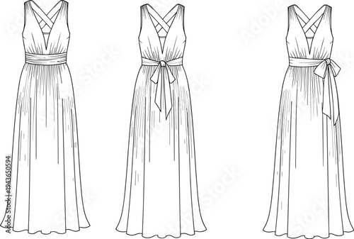 Technical fashion flat sketch of a women's V-neck zip up cardigan sweater with ribbed cuffs and hem for apparel design and production mockup