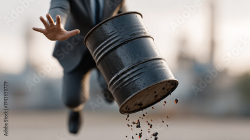 Risk and Spill: A person in...