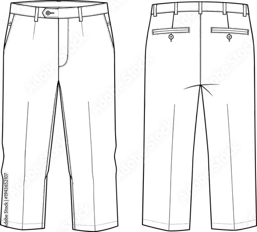 Fashion Vector Illustration Collection Featuring Men's Dress Shirt Formal Trousers Women's Tank Top and Various Handbags Backpacks Briefcases Silhouette Icon Set for Design Templates