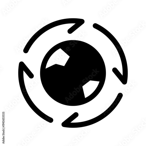Earth Icon Vector Symbol Design Illustration
