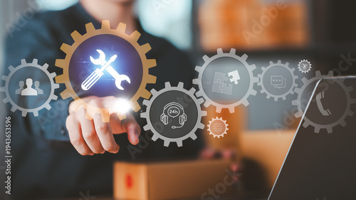 Cuadro en lienzo IT support and digital tools concept