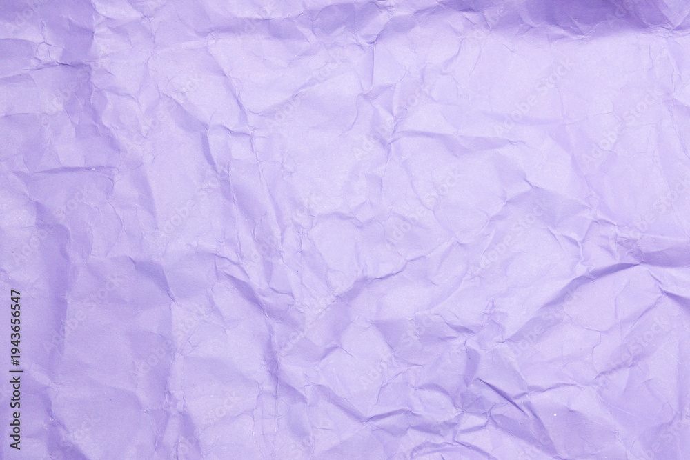 Fototapeta premium Abstract purple crumpled and creased recycle paper texture background