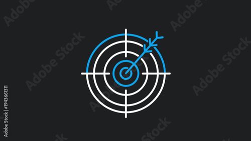 Targeted Aim Accuracy Bullseye Success Goal Achievement.