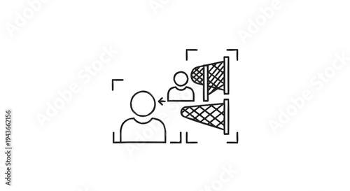 Targeted individual with goals and objectives in focus.