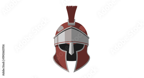 Ancient Roman Helmet Icon - Warrior Gladiator Military Symbol